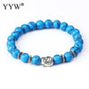Bracelet perles en pierres avec Bouddha