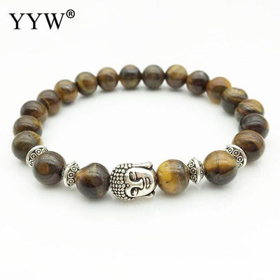 Bracelet perles en pierres avec Bouddha