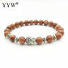Bracelet perles en pierres avec Bouddha
