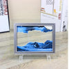 Decoración de interiores de vidrio flujo rápido, pintura de paisaje