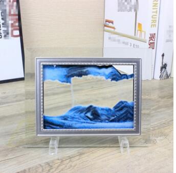 Decoración de interiores de vidrio flujo rápido, pintura de paisaje