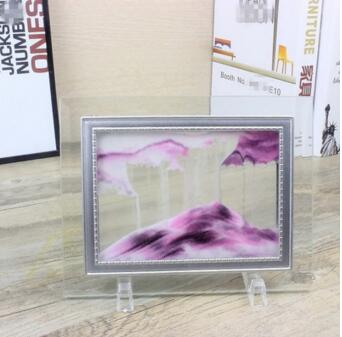 Decoración de interiores de vidrio flujo rápido, pintura de paisaje