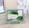 Decoración de interiores de vidrio flujo rápido, pintura de paisaje