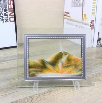 Decoración de interiores de vidrio flujo rápido, pintura de paisaje