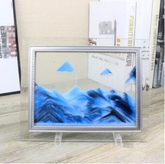 Decoración de interiores de vidrio flujo rápido, pintura de paisaje