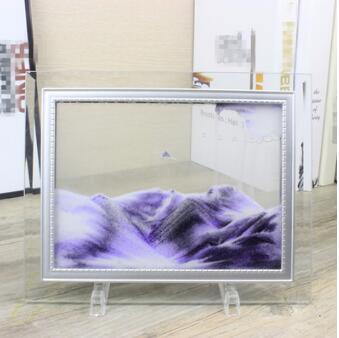 Decoración de interiores de vidrio flujo rápido, pintura de paisaje