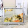 Decoración de interiores de vidrio flujo rápido, pintura de paisaje