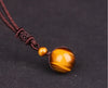Pendentif en pierre naturelle en obsidienne noire, 16mm, collier pendentif en cristal, amulette porte-bonheur