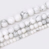 Fils de perles pierres pour la fabrication de bracelets ou colliers - 4 diamètres de perles disponibles