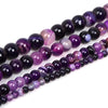 Fils de perles pierres pour la fabrication de bracelets ou colliers - 4 diamètres de perles disponibles