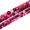Fils de perles pierres pour la fabrication de bracelets ou colliers - 4 diamètres de perles disponibles