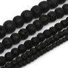 Fils de perles pierres pour la fabrication de bracelets ou colliers - 4 diamètres de perles disponibles