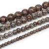 Fils de perles pierres pour la fabrication de bracelets ou colliers - 4 diamètres de perles disponibles