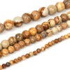 Fils de perles pierres pour la fabrication de bracelets ou colliers - 4 diamètres de perles disponibles