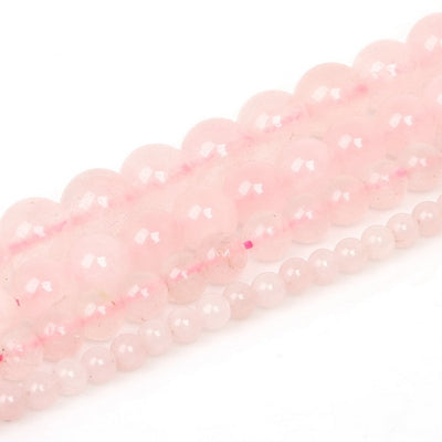 Fils de perles pierres pour la fabrication de bracelets ou colliers - 4 diamètres de perles disponibles