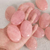 Guijarro de cuarzo rosa (40 x 60 mm)