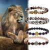 Perles de pierre naturelle Agat Bracelet Lion