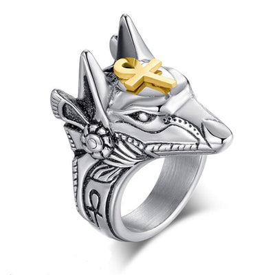 Anillo egipcio Anubis
