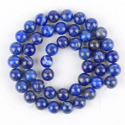 Minerales naturales 7 Chakra piedras curativas amatista Lapis Lazuli turquesas cuentas redondas para joyería