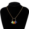 Authentique 7 Chakra impérial Jasper véritable plaqué or acier inoxydable