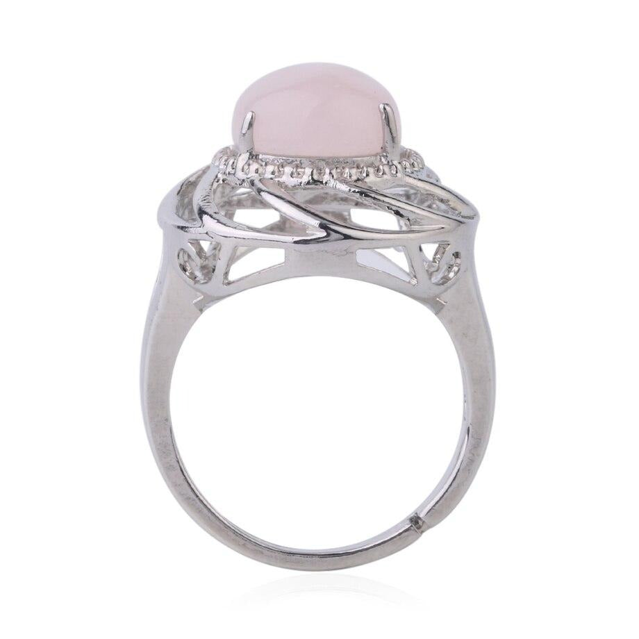 Bague en pierre naturelle pour filles, bijou ajustable en cristal