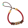 Bracelet Tibétain porte Chance avec perles de Mantra en bronze